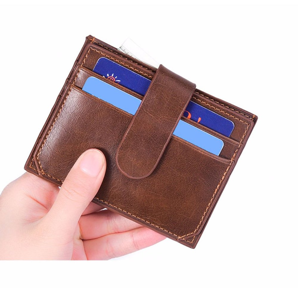 Minimalist Slim Wallet Money Clip - Picture 9 of 12